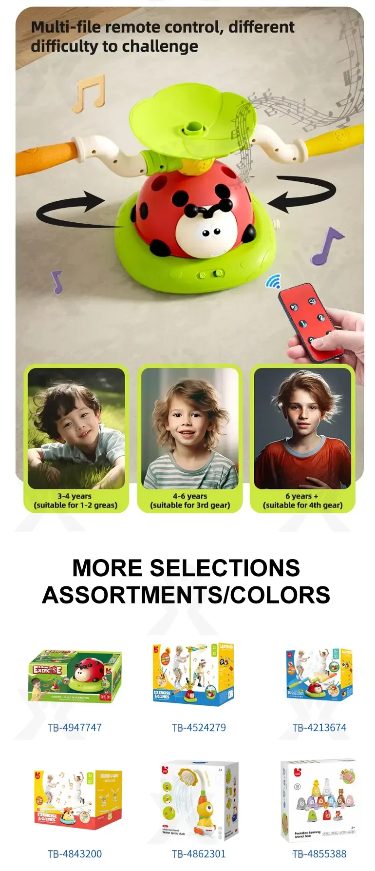Exercise Machine Toy, 5 in 1 Musical Jump Toys (TB-4524279) — illustrated product details, panel 6