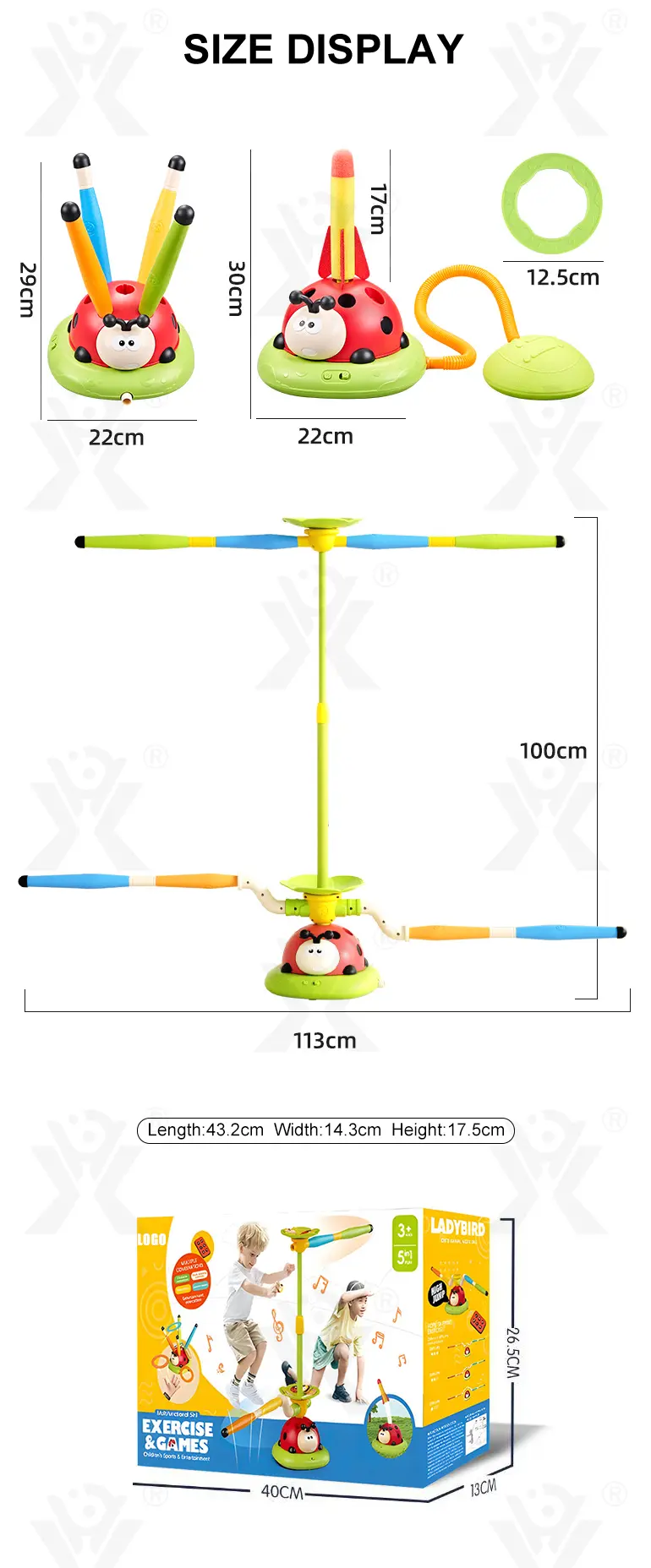 Exercise Machine Toy, 5 in 1 Musical Jump Toys (TB-4524279) — illustrated product details, panel 7