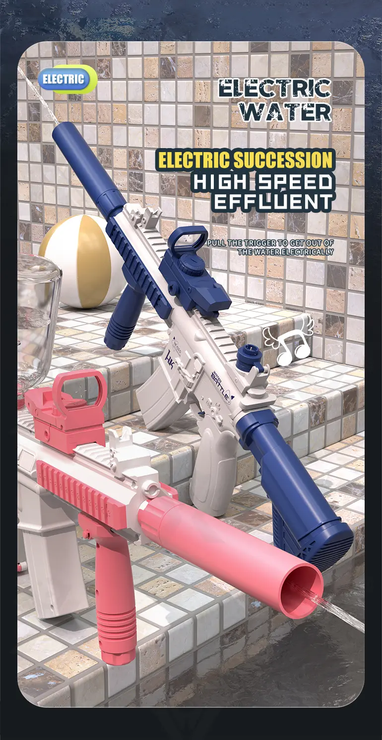 Electric M416 Water Gun (TB-3989067) — illustrated product details, panel 2