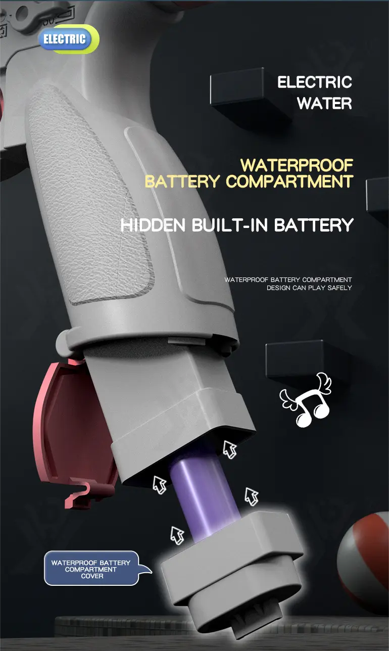 Electric M416 Water Gun (TB-3989067) — illustrated product details, panel 6