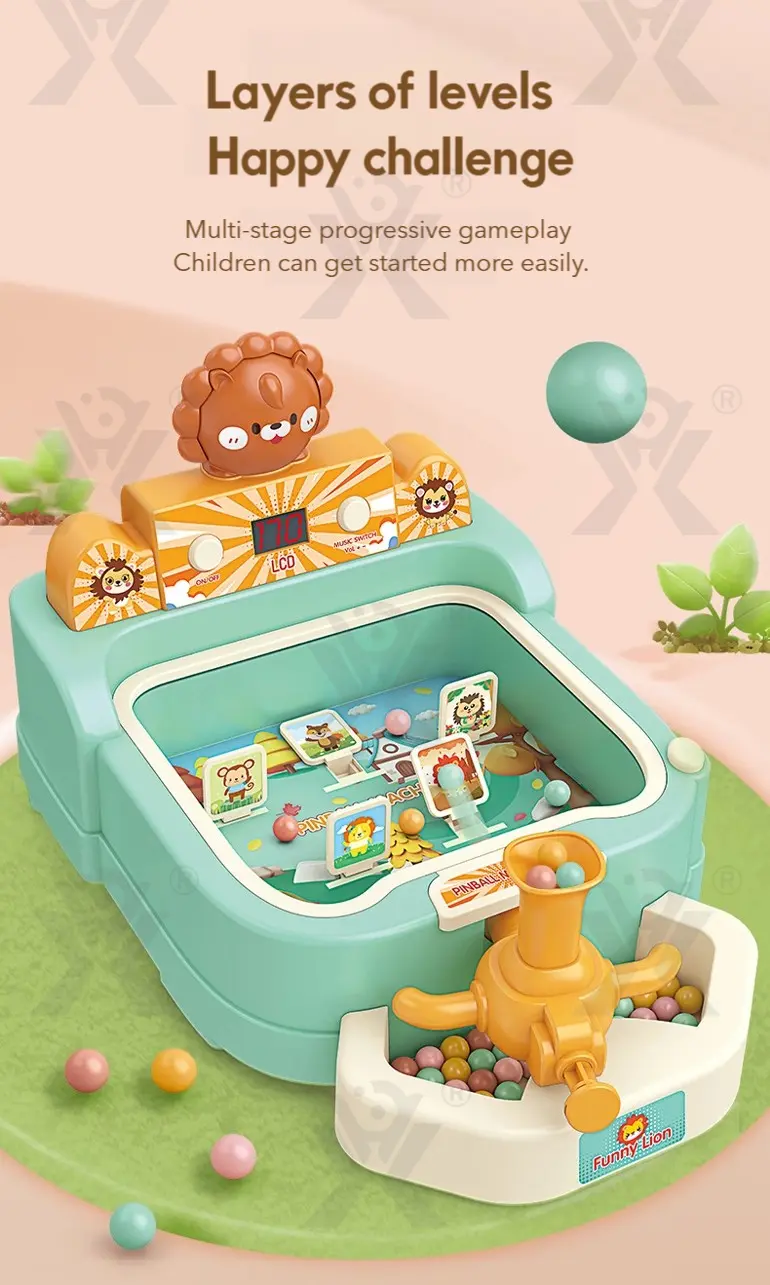 Kids Pinball Shooting Game, Developmental Board Toy (TB-4398771) — illustrated product details, panel 4