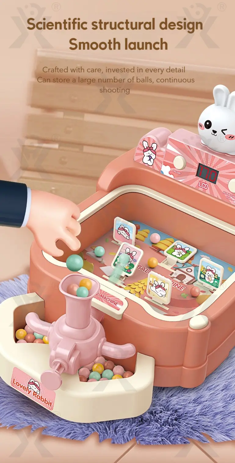 Kids Pinball Shooting Game, Developmental Board Toy (TB-4398771) — illustrated product details, panel 5