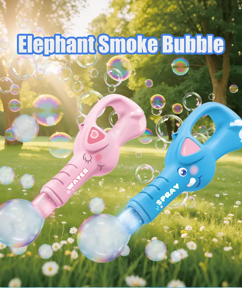 Fog Smoke Bubble Elephant Toy (TB-5089104) — illustrated product details, panel 1