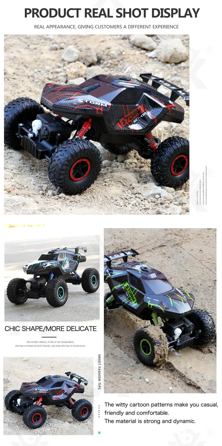 RC Cars 1/16 Scales, Spray Rock Crawler RC Car Toy (TB-4279990) — illustrated product details, panel 11