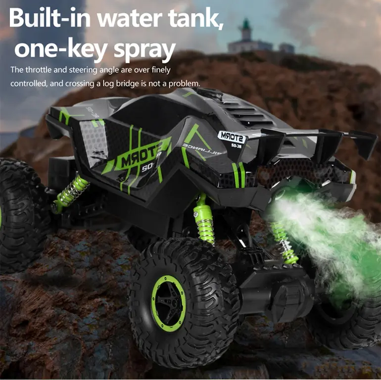 RC Cars 1/16 Scales, Spray Rock Crawler RC Car Toy (TB-4279990) — illustrated product details, panel 5