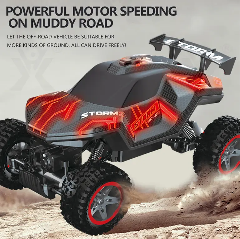 RC Cars 1/16 Scales, Spray Rock Crawler RC Car Toy (TB-4279990) — illustrated product details, panel 7
