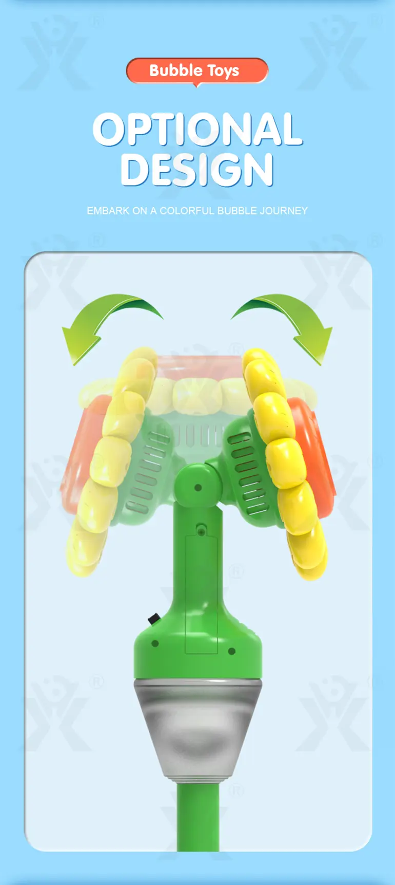 Sunflower Bubble Machine (TB-5026314) — illustrated product details, panel 3
