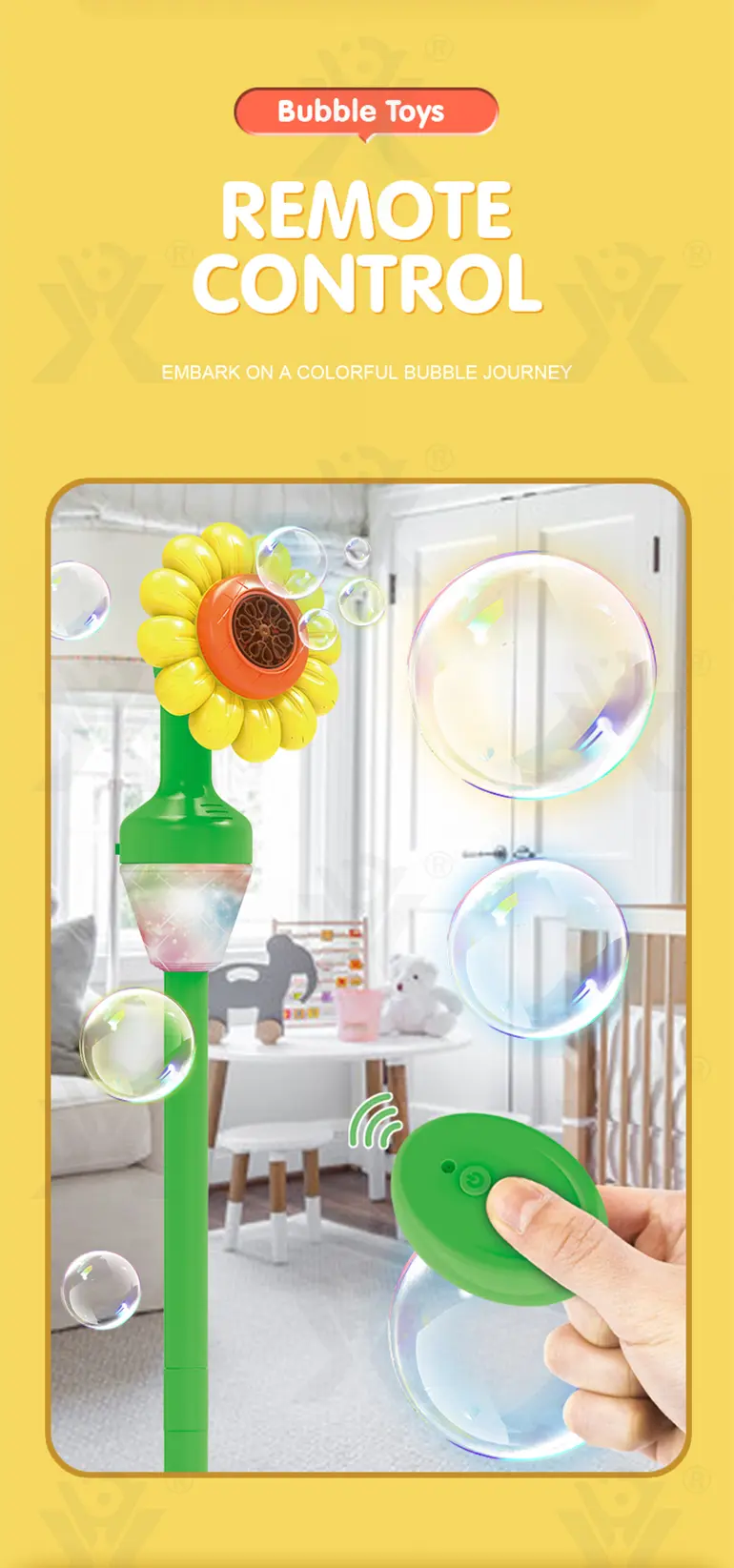 Sunflower Bubble Machine (TB-5026314) — illustrated product details, panel 5