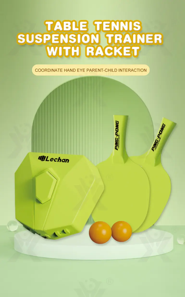 Table Tennis Trainer Toy, Ball Game (TB-4840923) — illustrated product details, panel 1