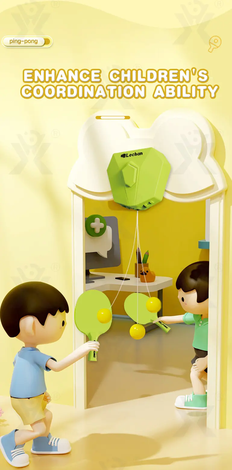 Table Tennis Trainer Toy, Ball Game (TB-4840923) — illustrated product details, panel 3