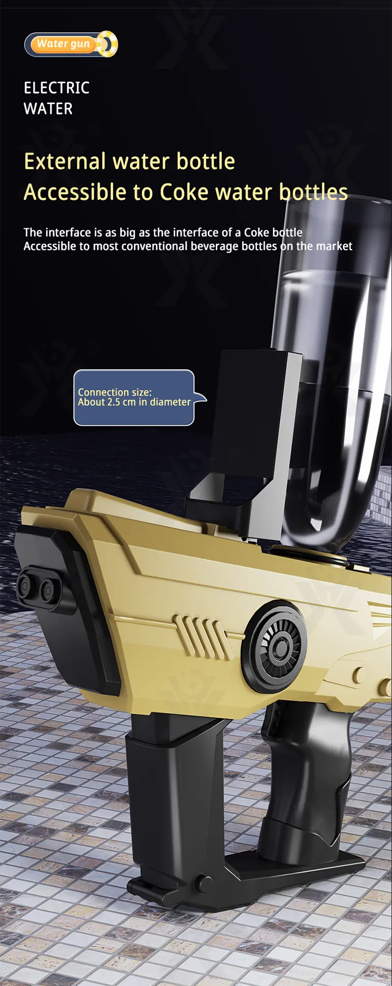 Dual-Nozzle Electric Water Gun (TB-4120074) — illustrated product details, panel 4