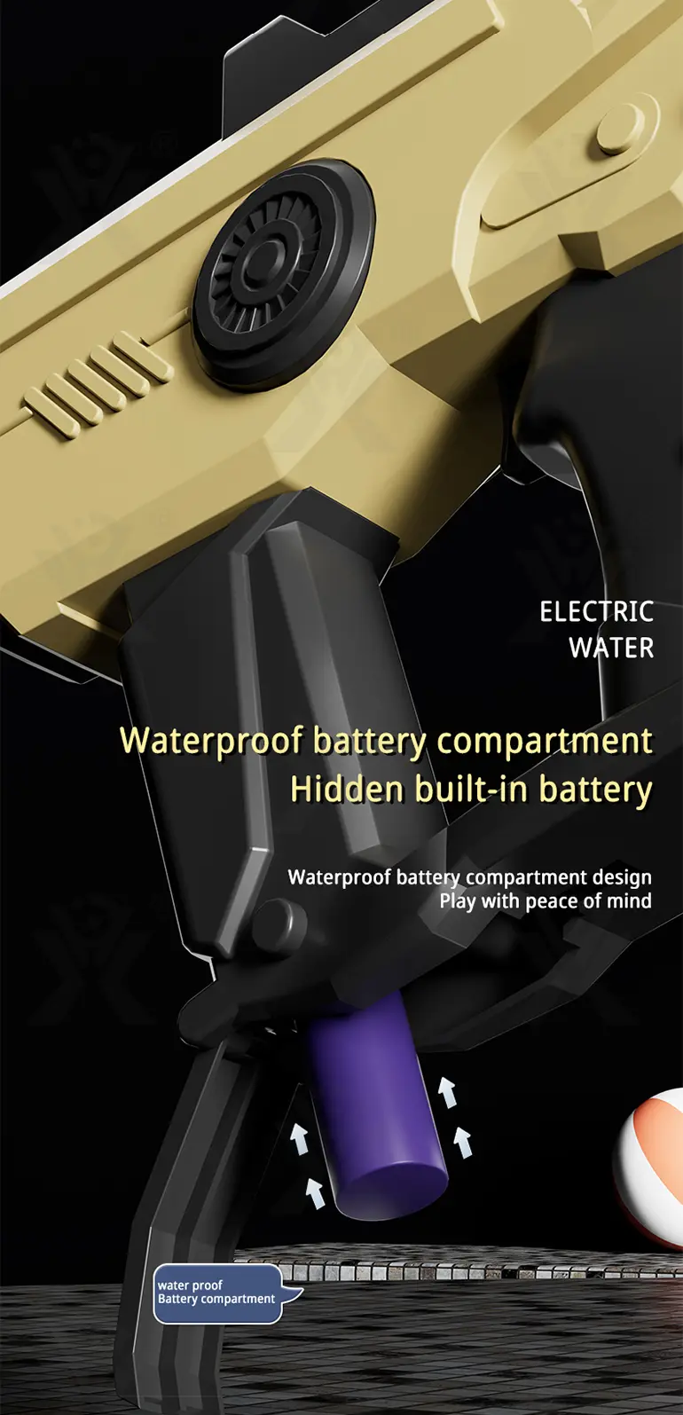 Dual-Nozzle Electric Water Gun (TB-4120074) — illustrated product details, panel 7