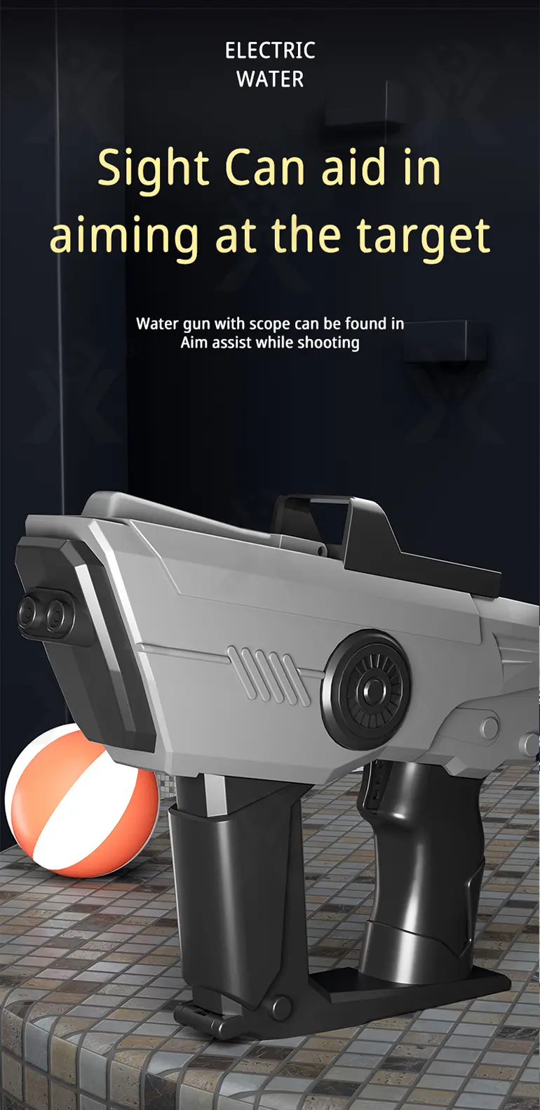 Dual-Nozzle Electric Water Gun (TB-4120074) — illustrated product details, panel 9