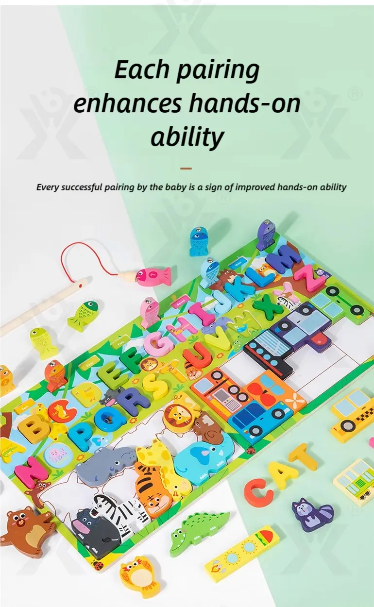 WholesaleKids Wooden Puzzle Toy, Math Game Included (TB-4923446) — illustrated product details, panel 3