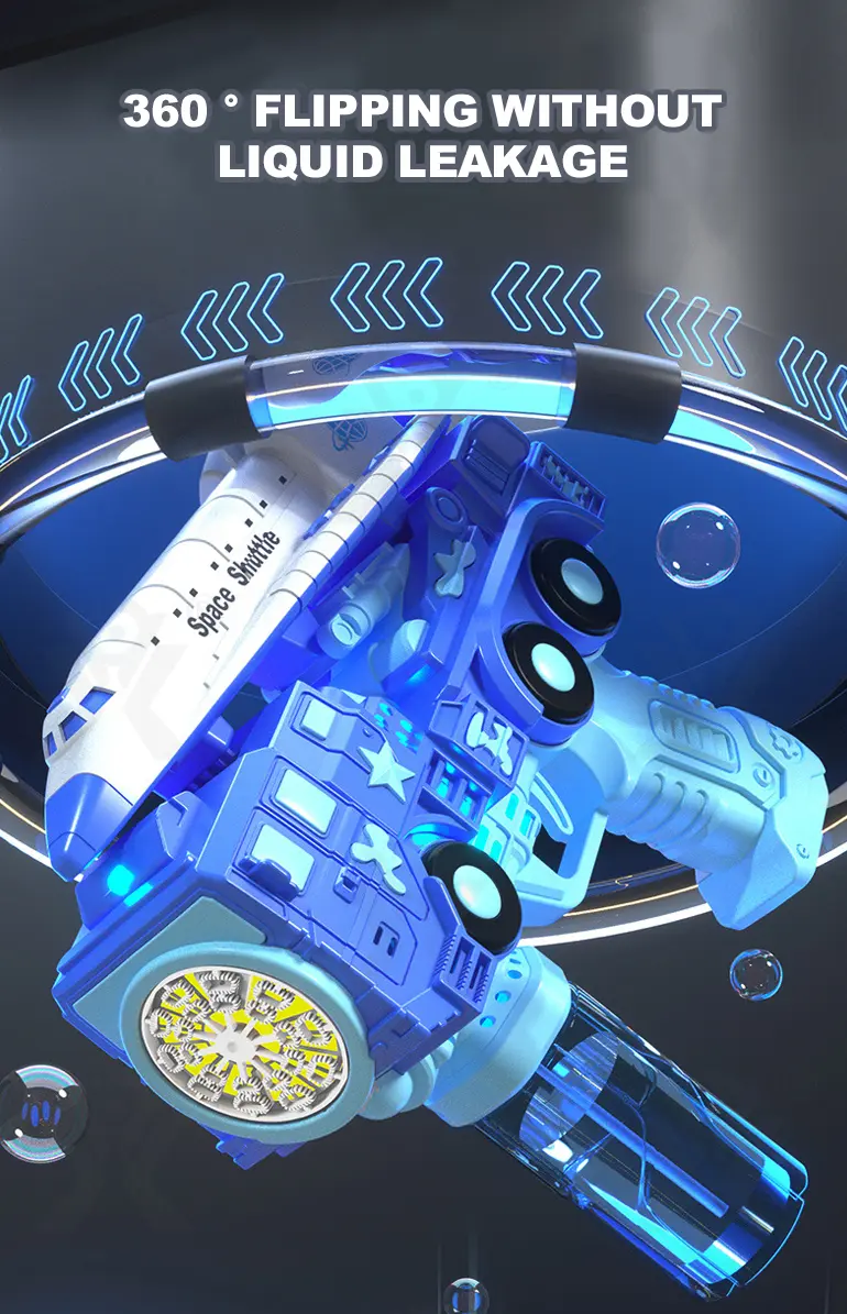 Summer Toy Bubble Gun, Space Theme (TB-4291929) — illustrated product details, panel 4