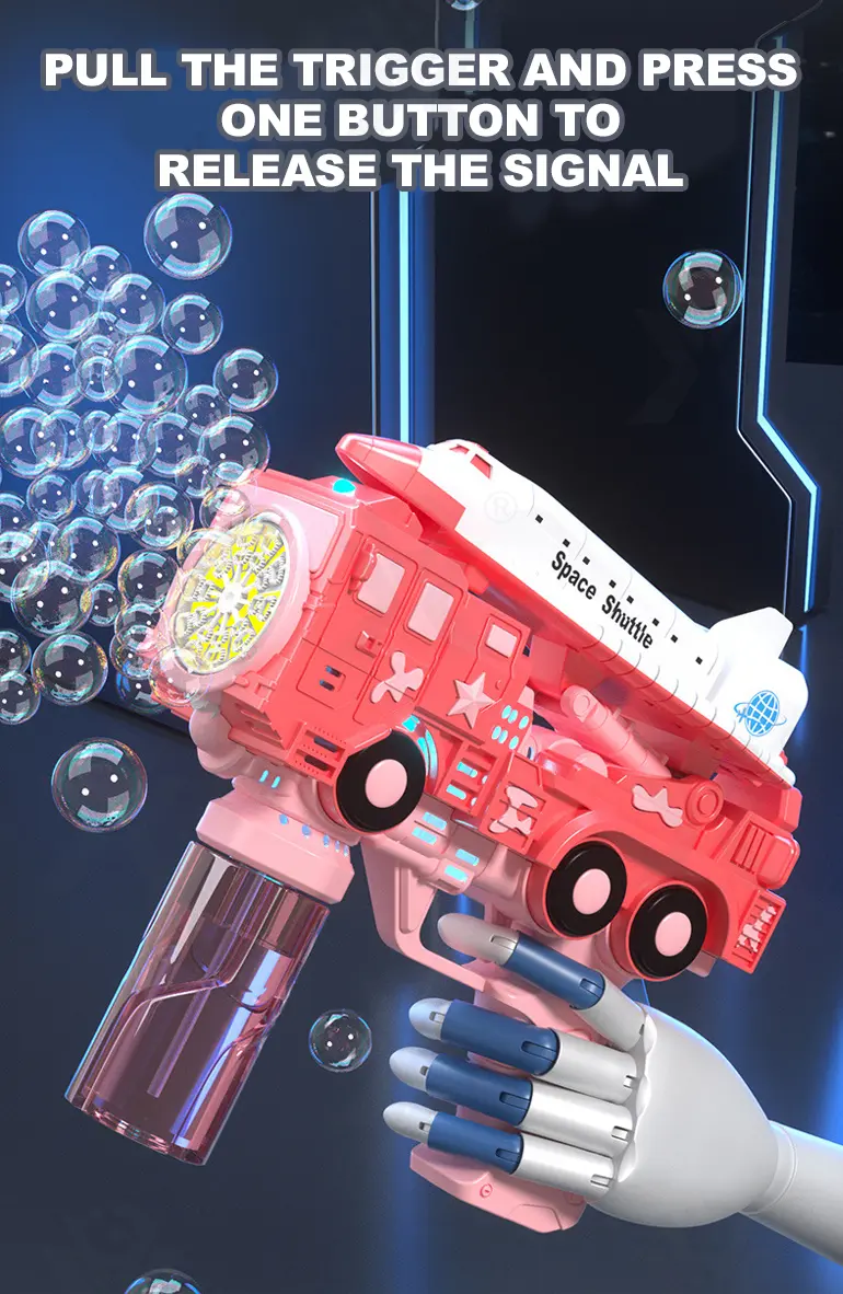 Summer Toy Bubble Gun, Space Theme (TB-4291929) — illustrated product details, panel 5