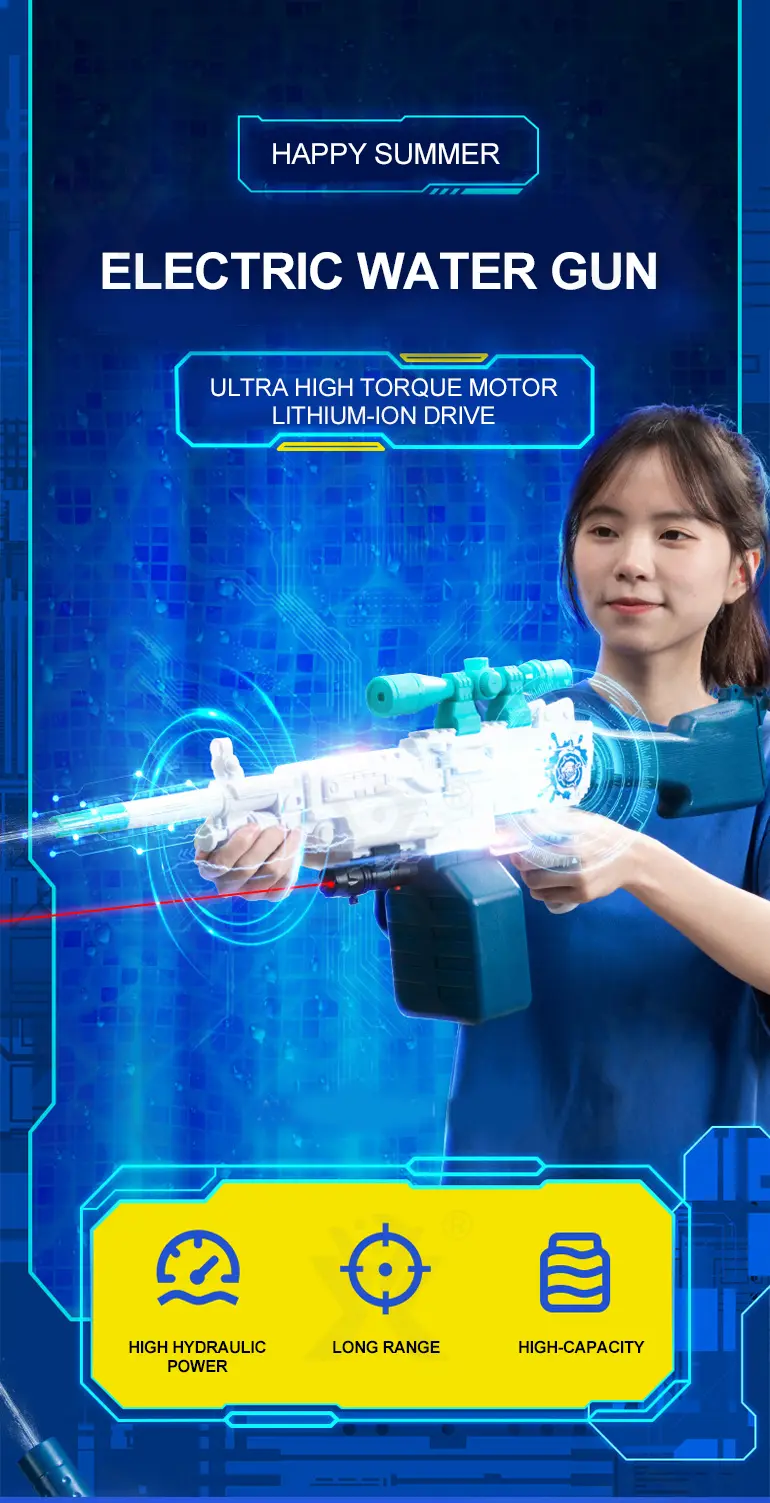 Electric Water Gun for Kids (TB-4263842) — illustrated product details, panel 1