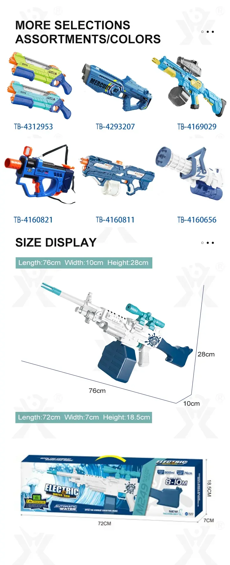Electric Water Gun for Kids (TB-4263842) — illustrated product details, panel 8