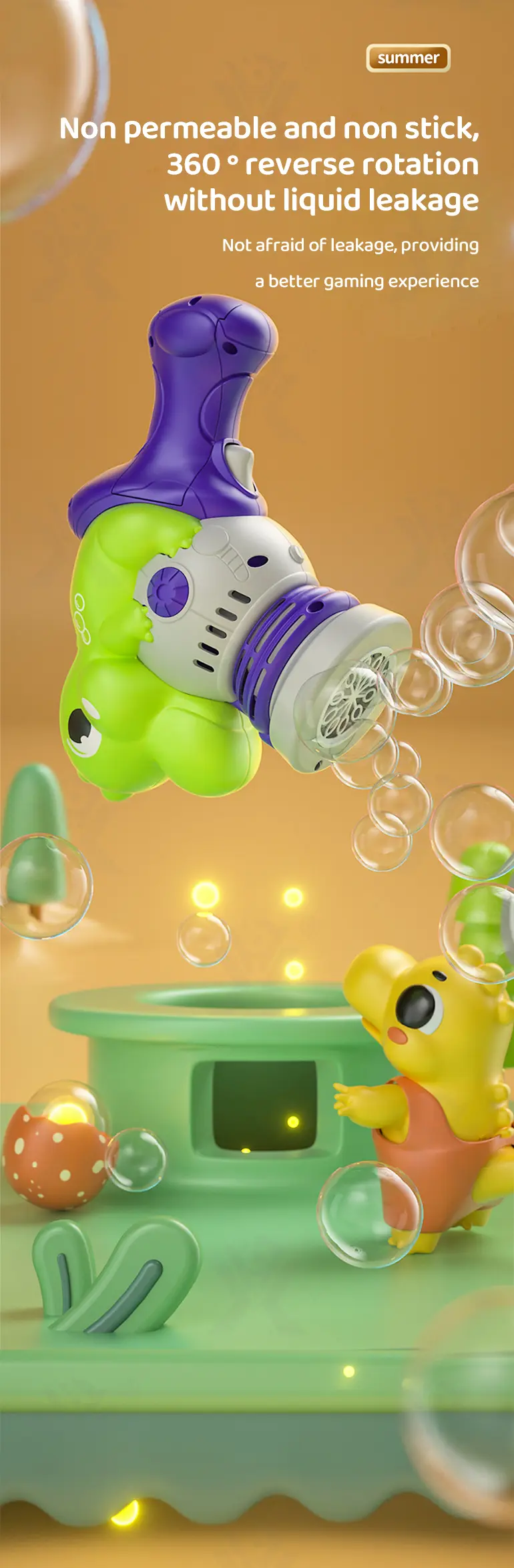 Dinosaur Bubble Gun (TB-4087981) — illustrated product details, panel 4
