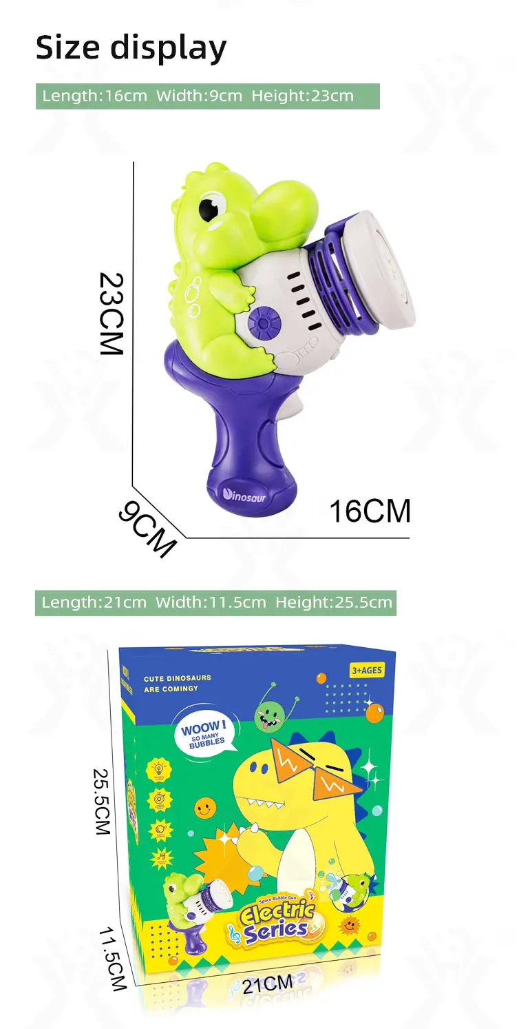 Dinosaur Bubble Gun (TB-4087981) — illustrated product details, panel 9