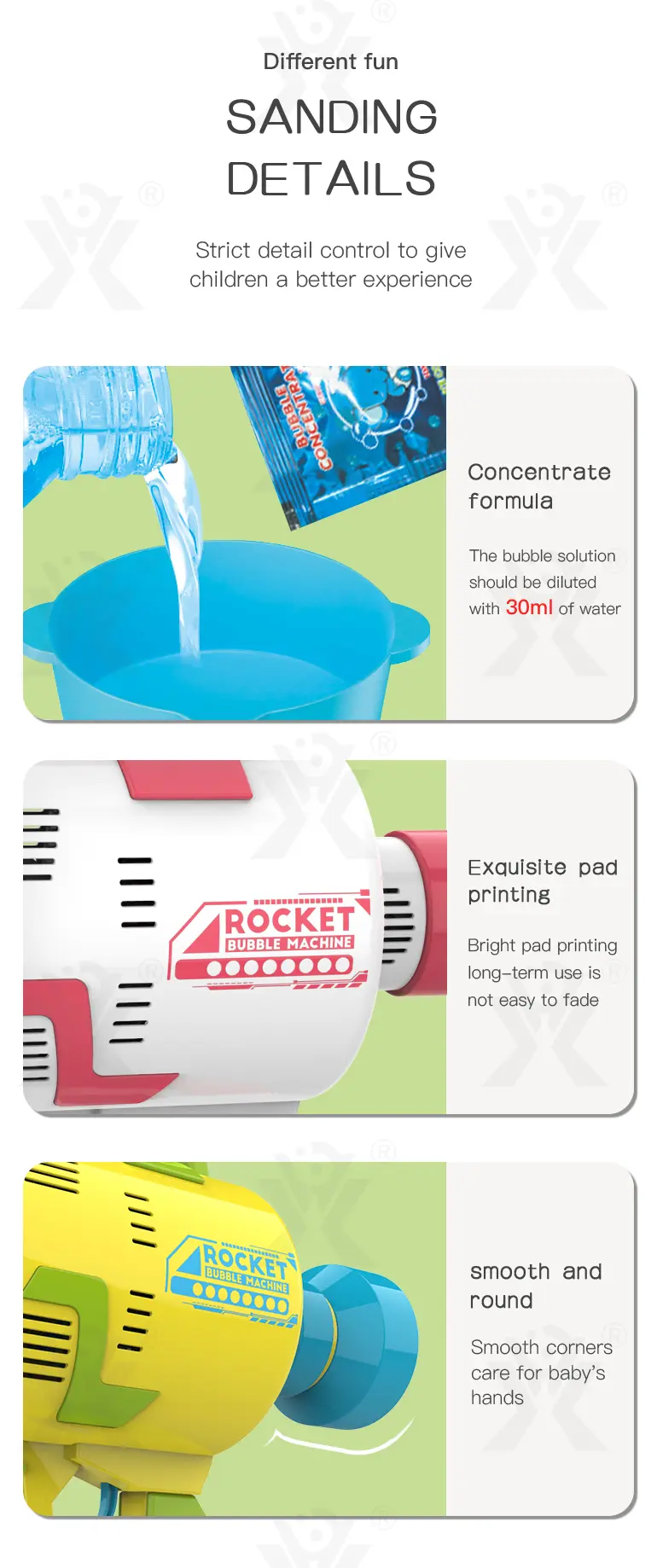 48-Hole Electric Bubble Machine -Summer toys For Kids (TB-2370241) — illustrated product details, panel 10