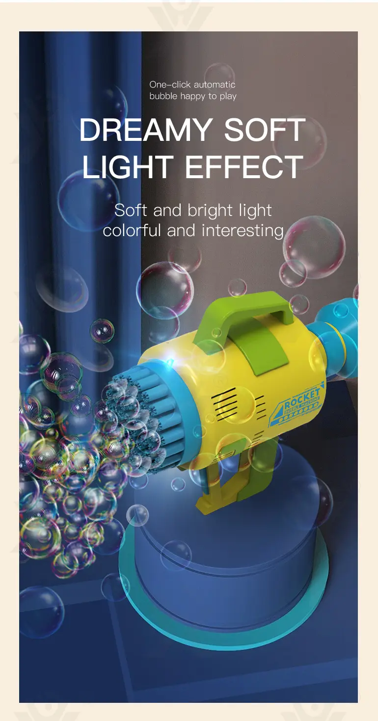48-Hole Electric Bubble Machine -Summer toys For Kids (TB-2370241) — illustrated product details, panel 7