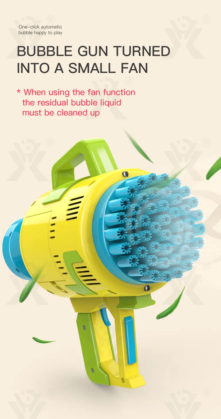 48-Hole Electric Bubble Machine -Summer toys For Kids (TB-2370241) — illustrated product details, panel 9