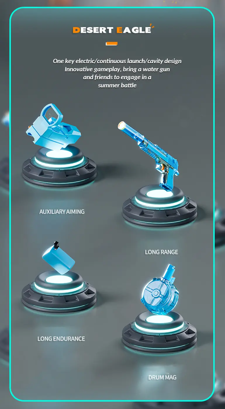 Semi-Automatic Electric Water Gun (TB-4414242) — illustrated product details, panel 2