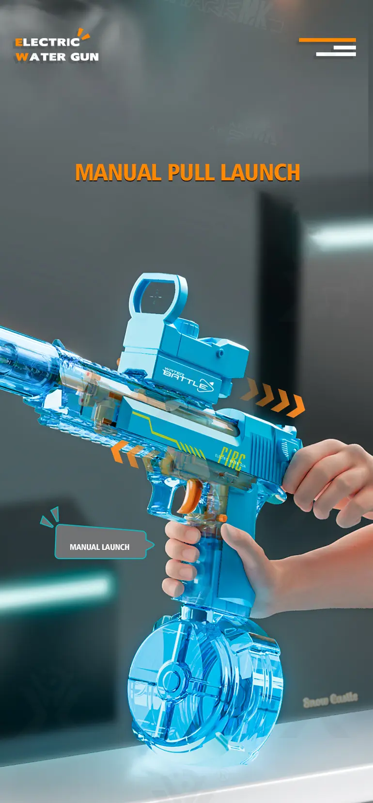 Semi-Automatic Electric Water Gun (TB-4414242) — illustrated product details, panel 5