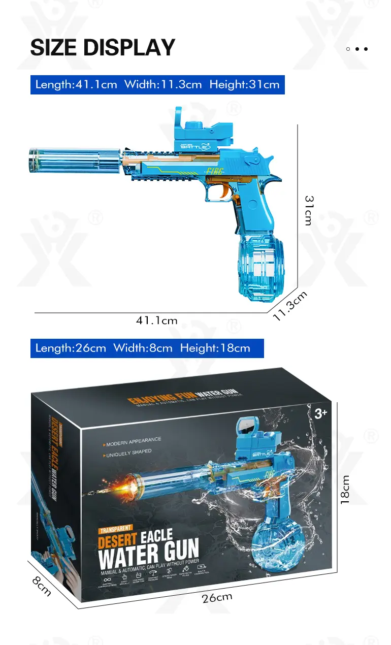 Semi-Automatic Electric Water Gun (TB-4414242) — illustrated product details, panel 8