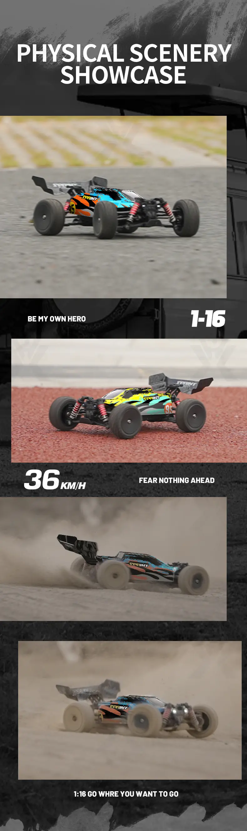 High-Speed RC Car, Fast Remote Control Car with 36KM/H Top Speed (TB-4048968) — illustrated product details, panel 10