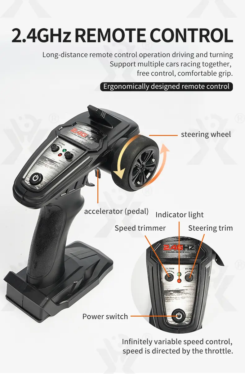 High-Speed RC Car, Fast Remote Control Car with 36KM/H Top Speed (TB-4048968) — illustrated product details, panel 9