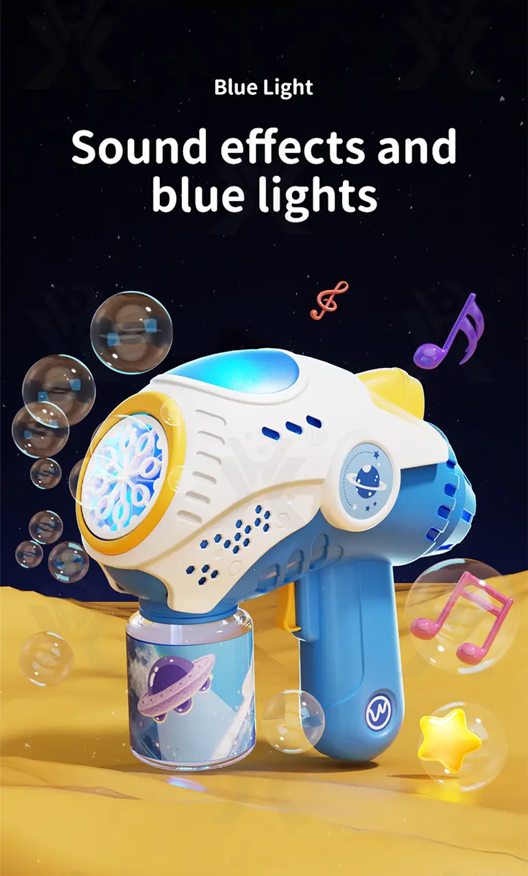 Sky Bubble Machine Gun 360° Leak-Proof (TB-4330914) — illustrated product details, panel 3