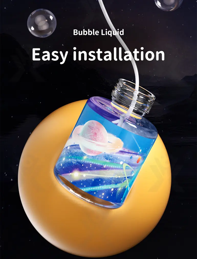 Sky Bubble Machine Gun 360° Leak-Proof (TB-4330914) — illustrated product details, panel 6