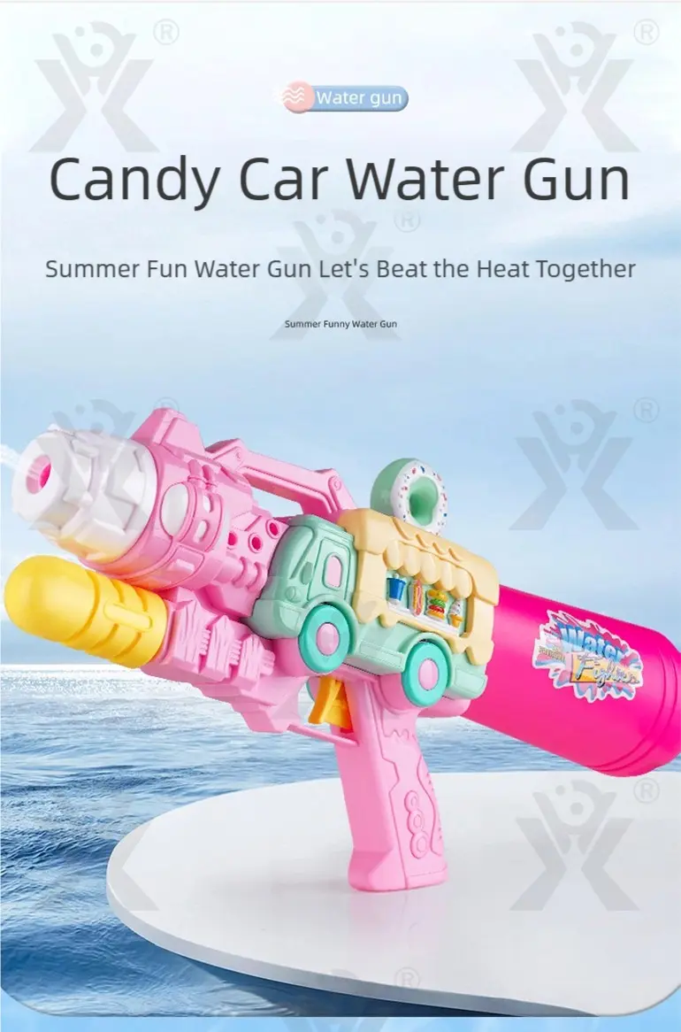 Kid Plastic Summer Water Gun (TB-4935709) — illustrated product details, panel 1