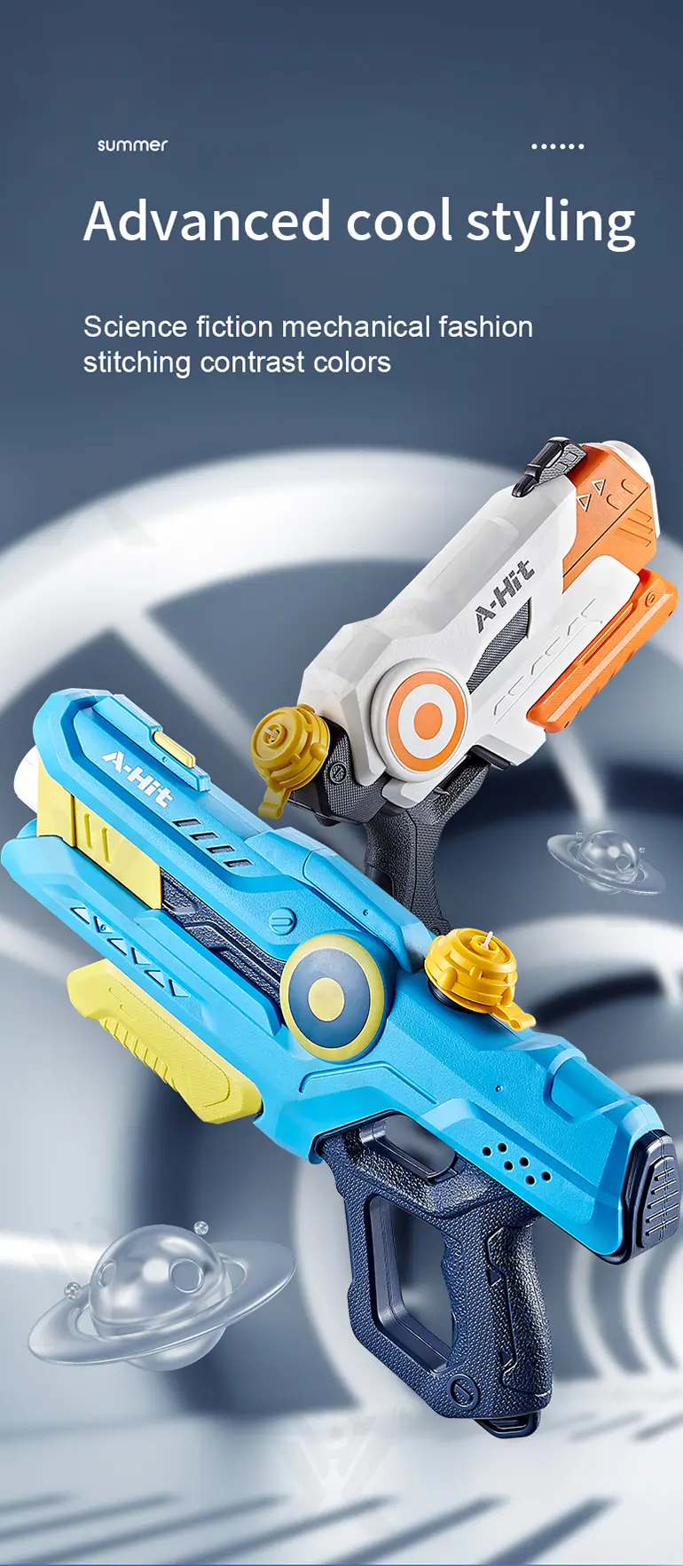 Sci-Fi Water Gun Supply, Outdoor Beach Toys (TB-3989594) — illustrated product details, panel 2