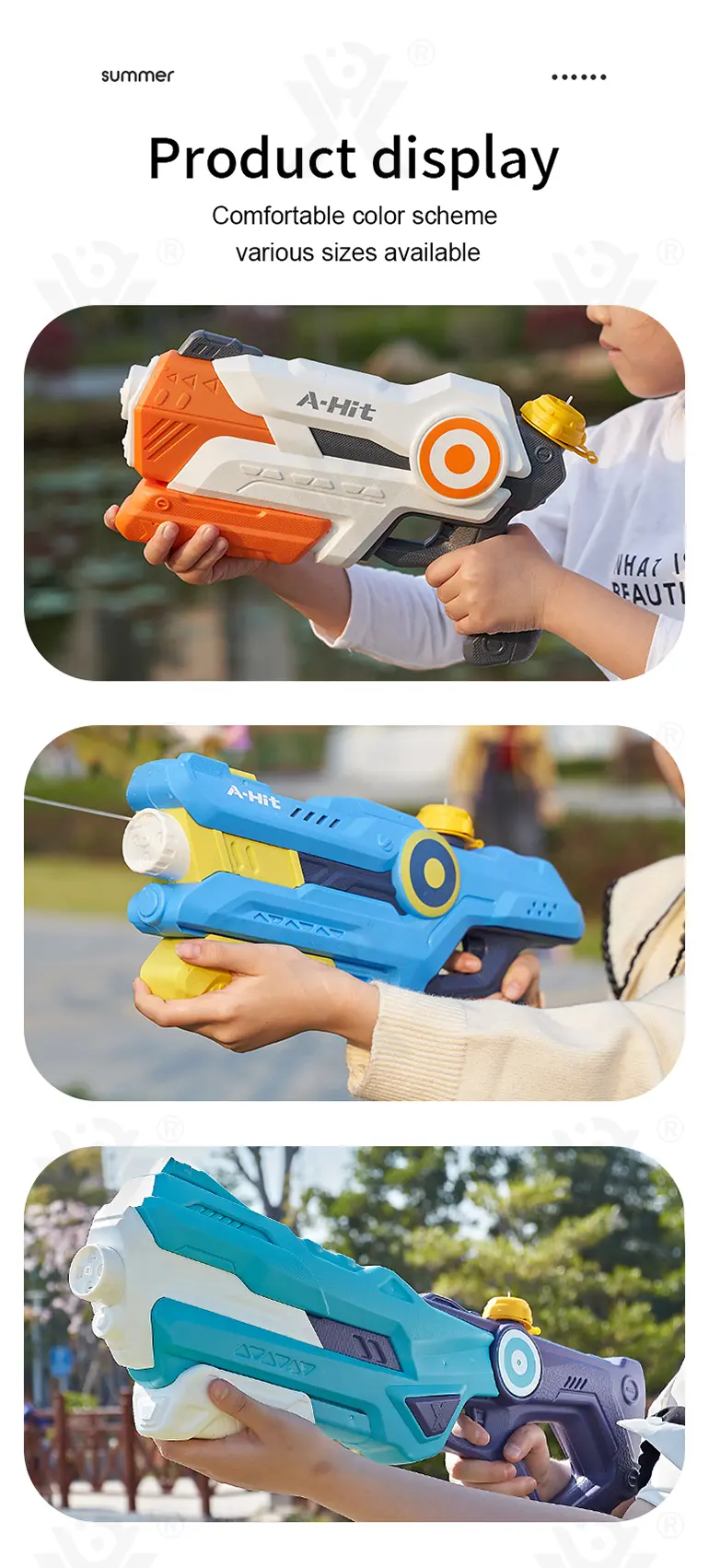 Sci-Fi Water Gun Supply, Outdoor Beach Toys (TB-3989594) — illustrated product details, panel 9