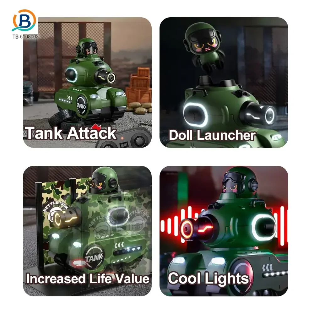 Infrared Combat Tank Supply, RC Tank Toy (TB-5108003) — product photograph 5