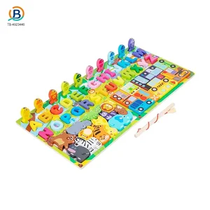 WholesaleKids Wooden Puzzle Toy, Math Game Included – Chinese Building Blocks Toys