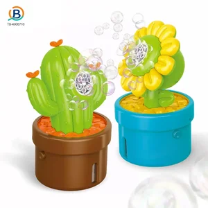 Wholesale Plant-Shaped Bubble Machine Toy, Portable Cactus Bubble – Summer Beach Toys