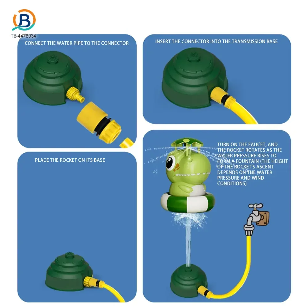 Dinosaur Water Rocket Sprinkler For Kids (TB-4478034) — product photograph 5