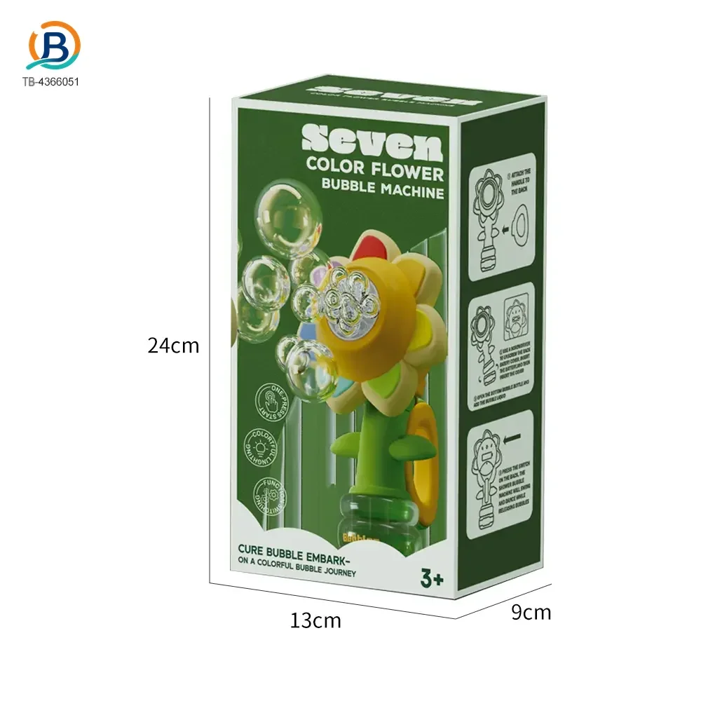 Sunflower Bubble Machine Toy -Summer Toys For Kids Supply (TB-4366051) — product photograph 6