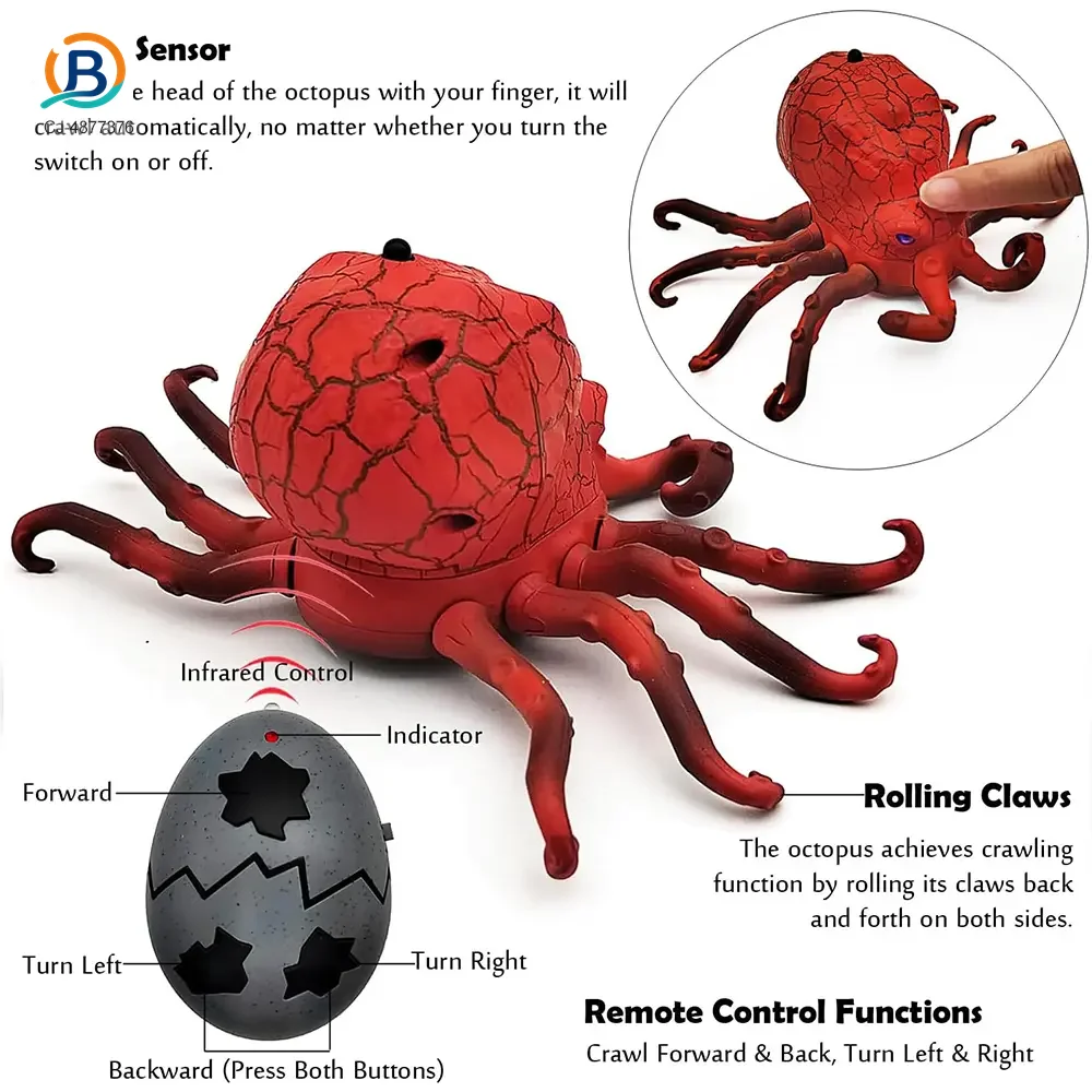 RC Octopus Toys, Fun RC Toys For Family Play (TB-4877376) — product photograph 4