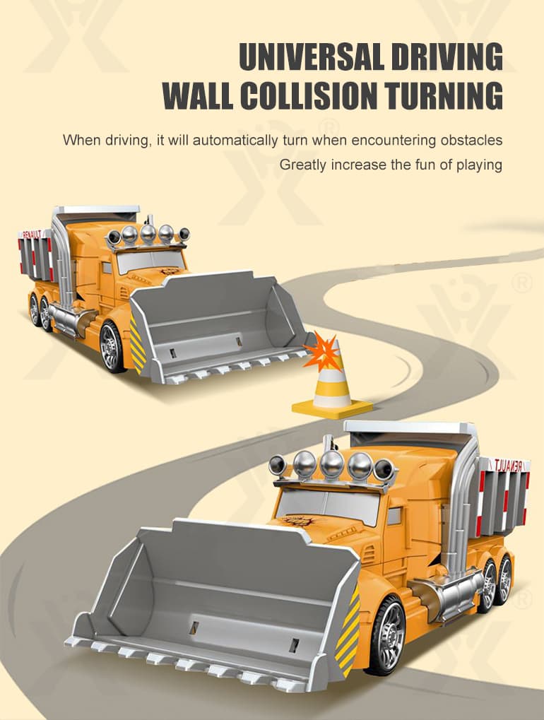 Kids Deformation Bulldozer, Engineer Truck Vehicle Toys Supplier (TB-2316375) — illustrated product details, panel 2