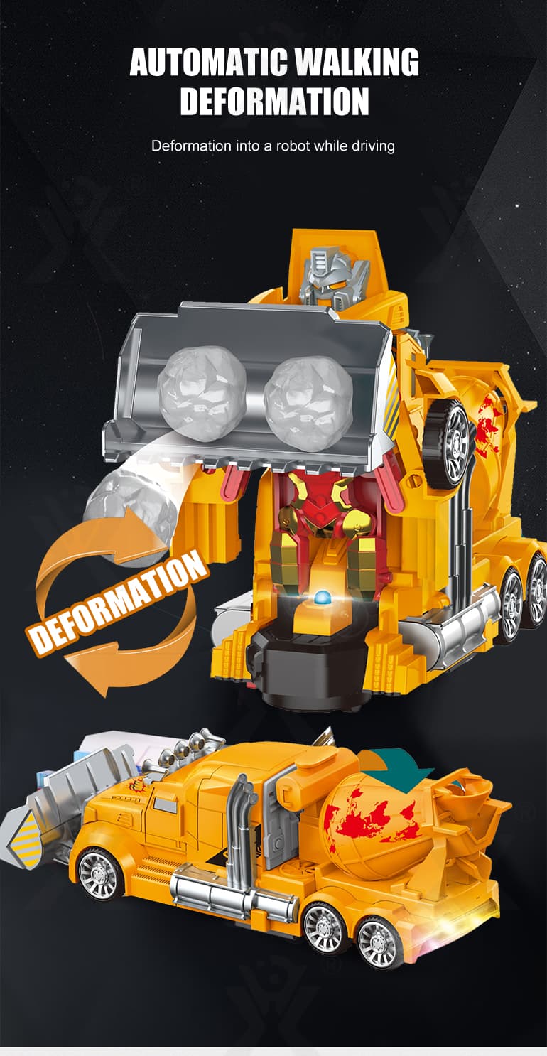 Kids Deformation Bulldozer, Engineer Truck Vehicle Toys Supplier (TB-2316375) — illustrated product details, panel 3