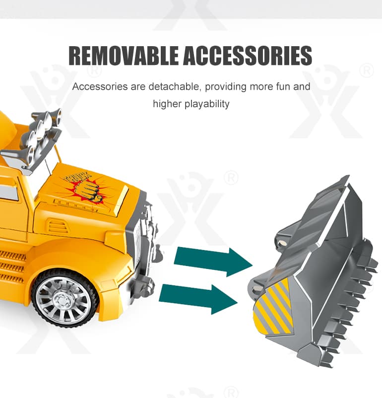 Kids Deformation Bulldozer, Engineer Truck Vehicle Toys Supplier (TB-2316375) — illustrated product details, panel 5