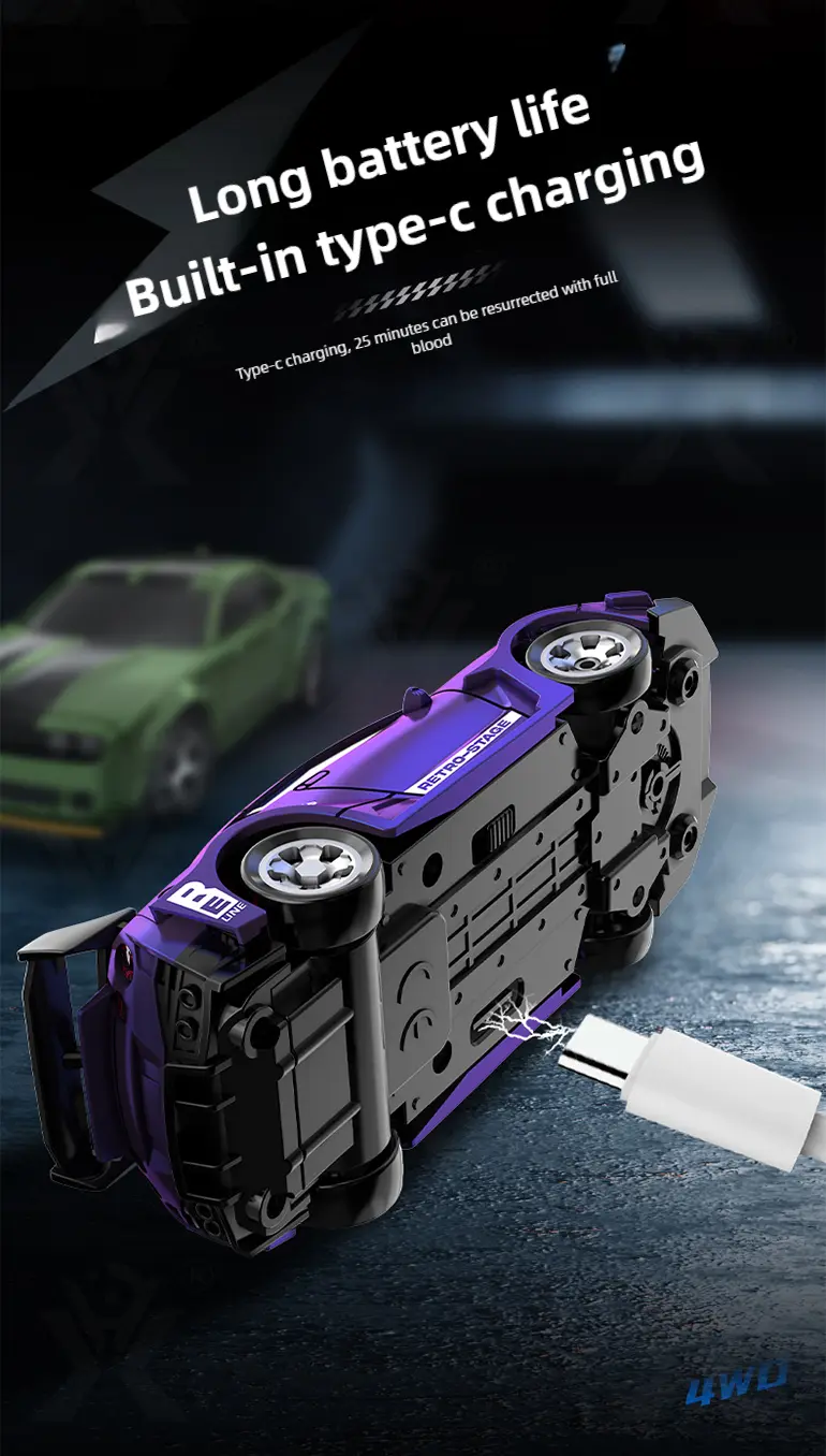 1: 64 Mini RC Car Toy, Remote Control Drift Car Toy (TB-4964566) — illustrated product details, panel 7