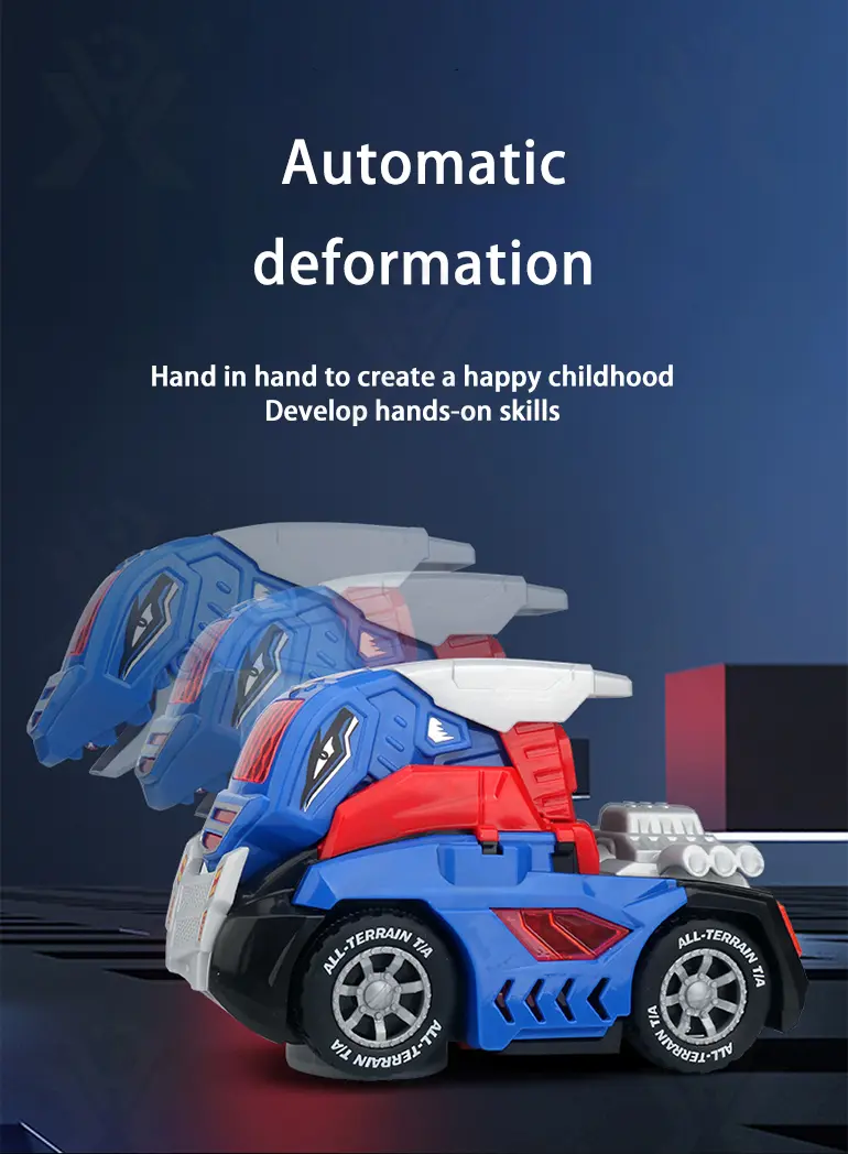 Dinosaur Engineering Car Toy, Deformation Dinosaur Robot Car Toy (TB-4470643) — illustrated product details, panel 2