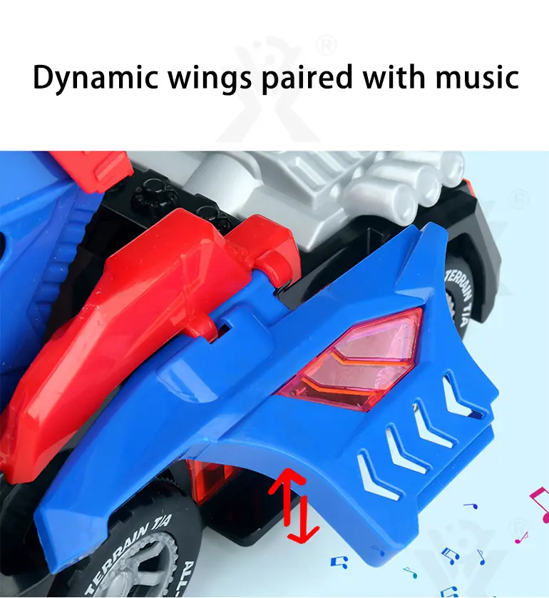 Dinosaur Engineering Car Toy, Deformation Dinosaur Robot Car Toy (TB-4470643) — illustrated product details, panel 5