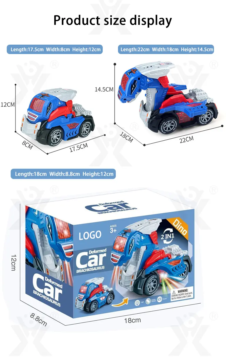 Dinosaur Engineering Car Toy, Deformation Dinosaur Robot Car Toy (TB-4470643) — illustrated product details, panel 8